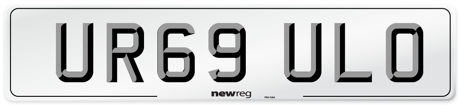 UR69 ULO Number Plate from New Reg